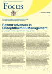 Recent advances in Endophthalmitis Management