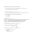 Math 129 Homework - Linearization and Newton`s Method