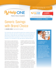 Generic Savings with Brand Choice