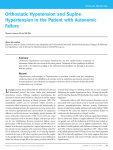 Orthostatic Hypotension and Supine Hypertension in