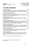 pyloric stenosis