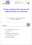 Cavity cooling of the internal and external motion of molecules