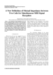 A New Definition of Mutual Impedance between Two Coils for