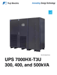 UPS 7000HX-T3U 300, 400, and 500kVA