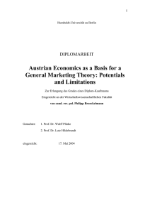 Austrian economics as a general marketing theory