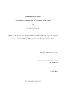 From Germanicus to Corbulo: The Evolution of Generalship under