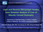 Light and Electron Microscopic Studies, Gene Mutation Analysis of