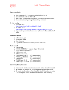 EECE 495 Lab 6: 7-Segment Display
