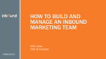 HOW TO BUILD AND MANAGE AN INBOUND MARKETING TEAM