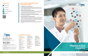 Pharmaceutical Chemistry - International Medical University