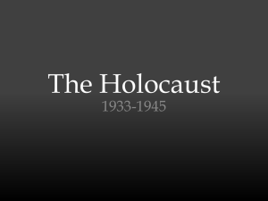 The Holocaust - Watertown City School District