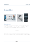 Zeeman Effect - Physics @ UIC