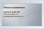 Clinical considerations
