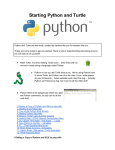 Starting Python and Turtle