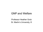 GNP and Welfare