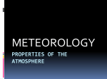 Properties of the atmosphere