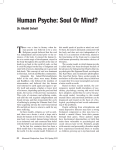 Human Psyche: Soul Or Mind?
