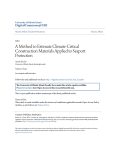 A Method to Estimate Climate-Critical Construction Materials