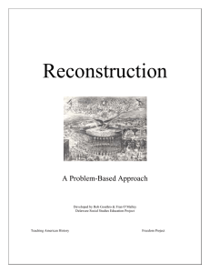 Reconstruction - Teaching American History: Freedom Project