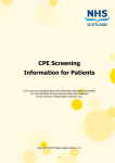 CPE Screening Information for Patients