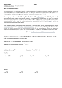 Complex Numbers extra practice