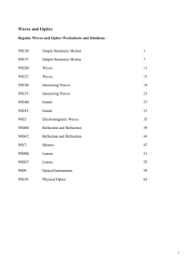 Waves and Optics - School of Physics