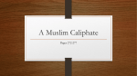 A Muslim Caliphate