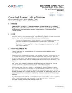 Controlled Access Locking Systems (Surface