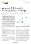 Wireless Solutions for Virtually Every IoT Design