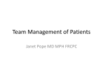 Team Management of Patients - St. Joseph`s Health Care London