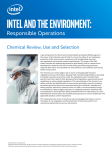 Intel Chemical Review, Use, and Selection