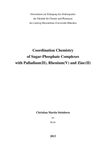 Coordination Chemistry of Sugar