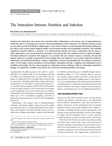 The Interaction between Nutrition and Infection