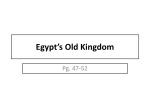 Egypt Old Kingdom notes