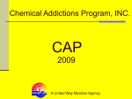 cap information - Chemical Addictions Program