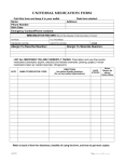 universal medication form - South Carolina Hospital Association