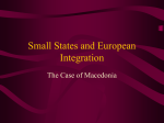 The Republic of MACEDONIA