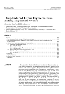 Drug-Induced Lupus Erythematosus