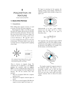 I Magnetism in Nature