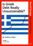 Is Greek Debt Really Unsustainable?