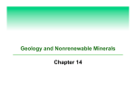 Geology and Nonrenewable Minerals Chapter 14