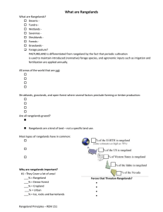 What are Rangelands?