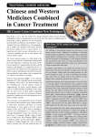 Chinese and Western Medicines Combined in Cancer Treatment