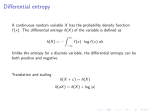Differential entropy