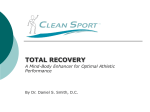 TOTAL RECOVERY A Mind-Body Enhancer for Optimal Athletic