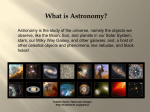 What is Astronomy? - Wayne State University Physics and Astronomy
