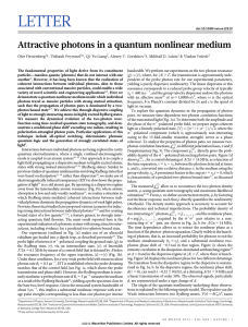 Attractive photons in a quantum nonlinear medium