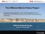 The Offshore Marine Fishes Project