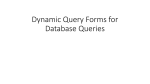 Dynamic Query Forms for Database Queries