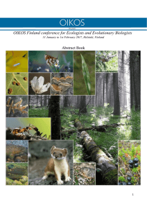 OIKOS Finland conference for Ecologists and Evolutionary Biologists